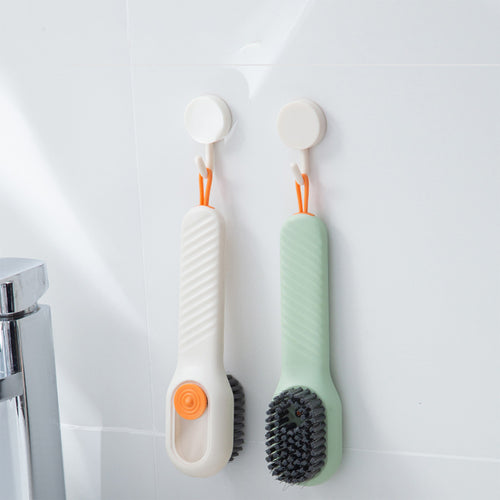 2 Pack Shoe Cleaning Brush -Sneaker Shoe Cleaner Brush-Soft Bristle Cleaning Shoes Scrubber-Long Handle Shoe Scrubbing Brush