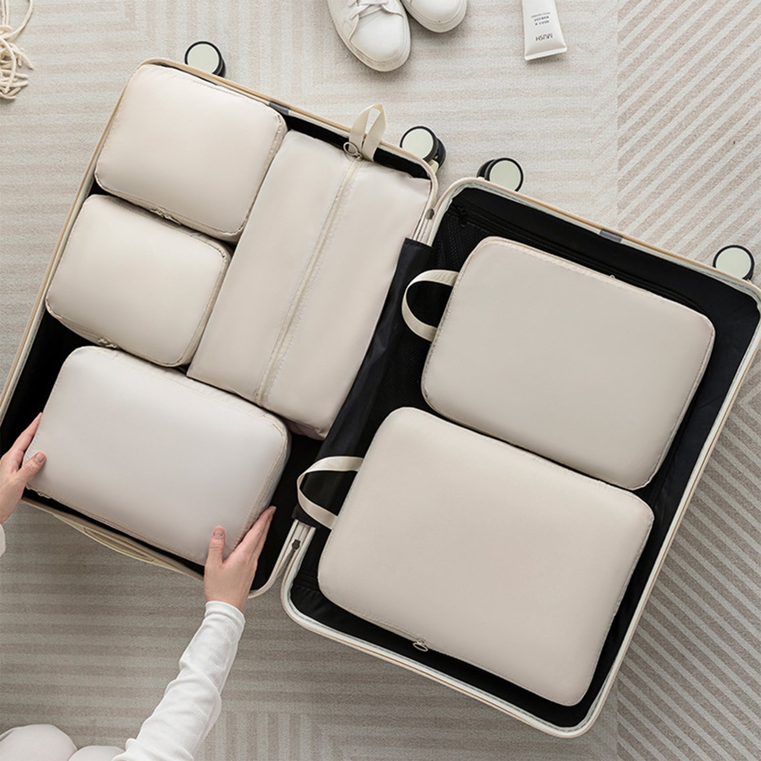 Travel Packing Cubes 5 pcs Luggage Organizer Set for Bag & Suitcase