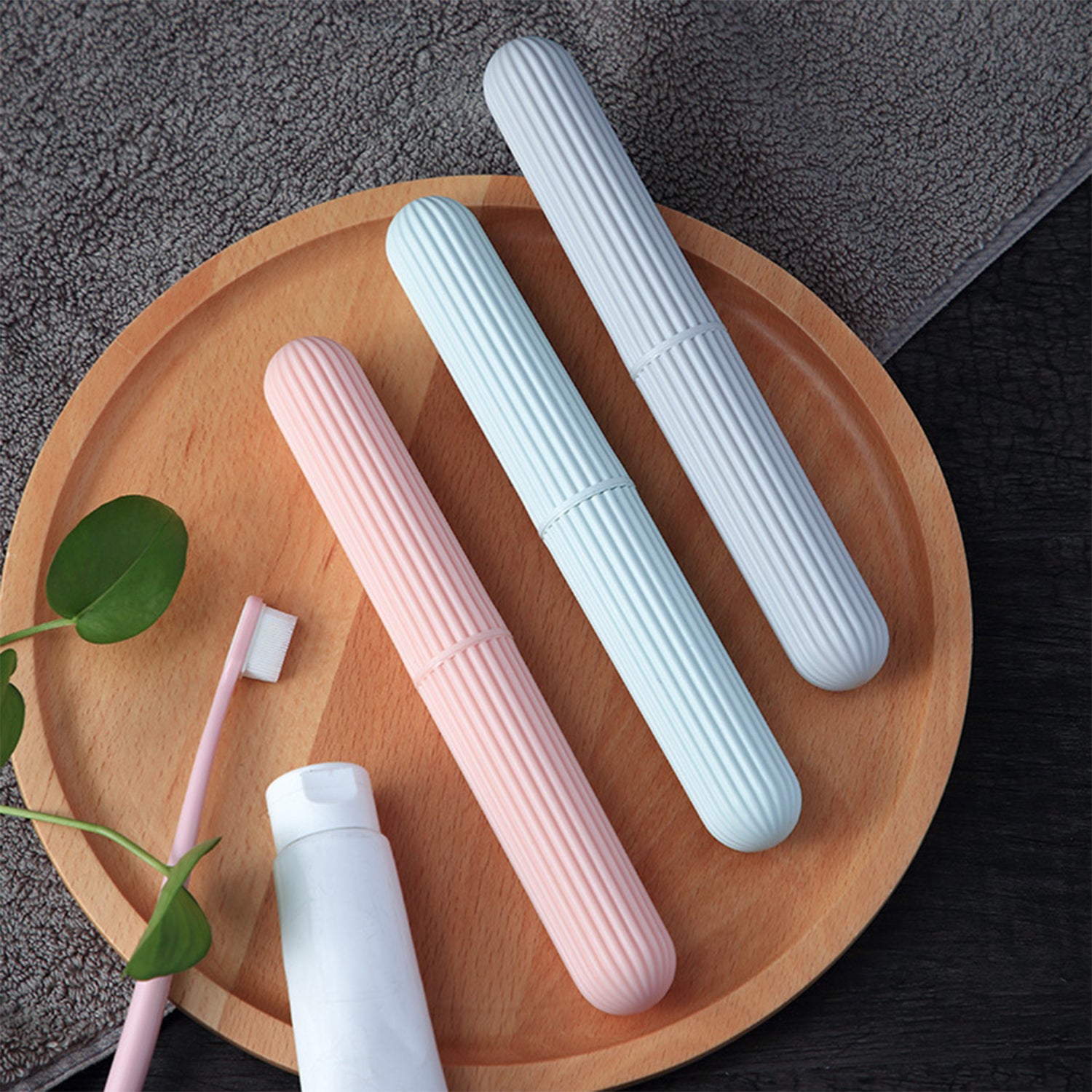 Travel Toothbrush Holder, Portable Toothbrush Cup Case Long 7.7 inch for Traveling, Camping, Business Trip and School