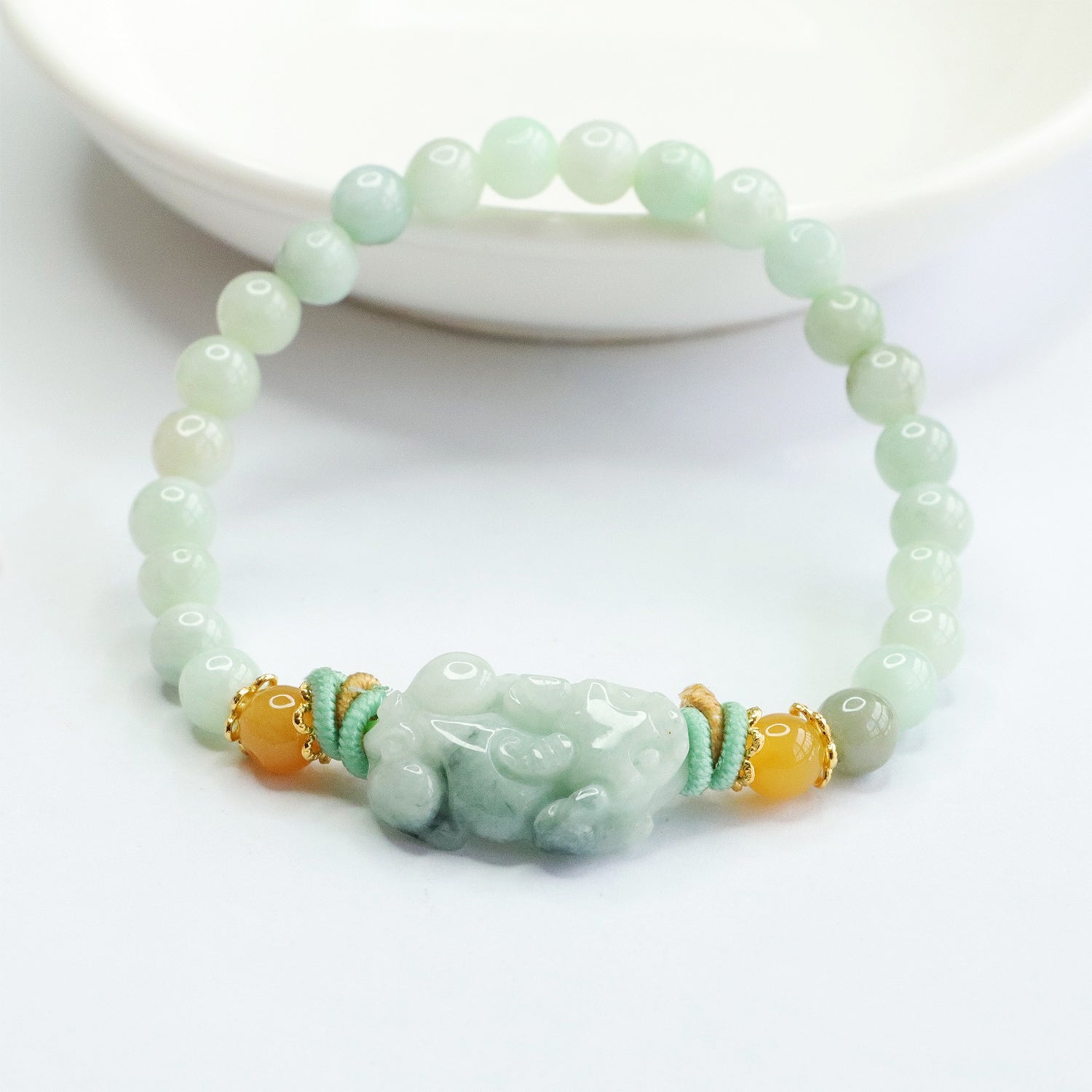 Bracelets for Men & Women - Handmade Stretchy Beaded Feng Shui Jewelry, Natural Stone Protection Gift Set