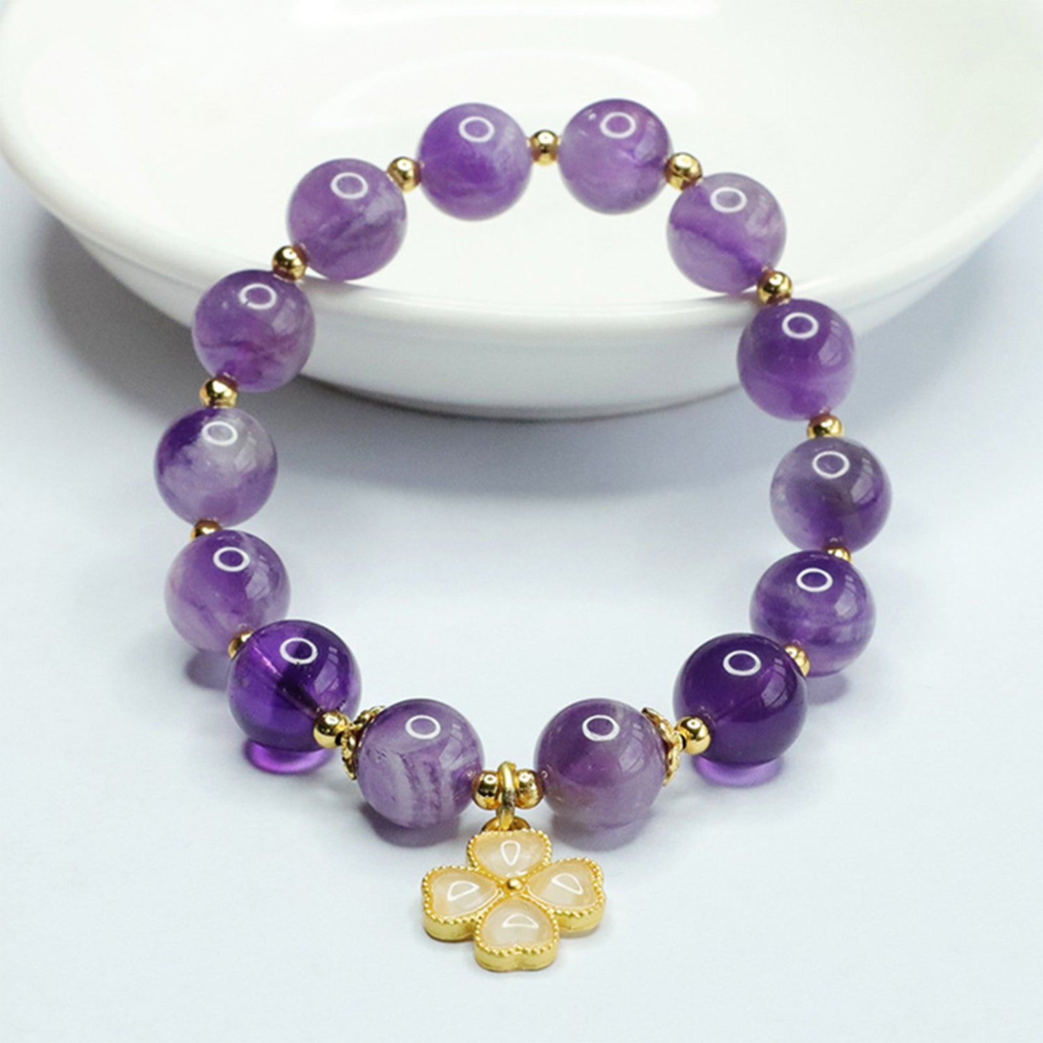 Bracelets for Men & Women - Handmade Stretchy Beaded Feng Shui Jewelry, Natural Stone Protection Gift Set