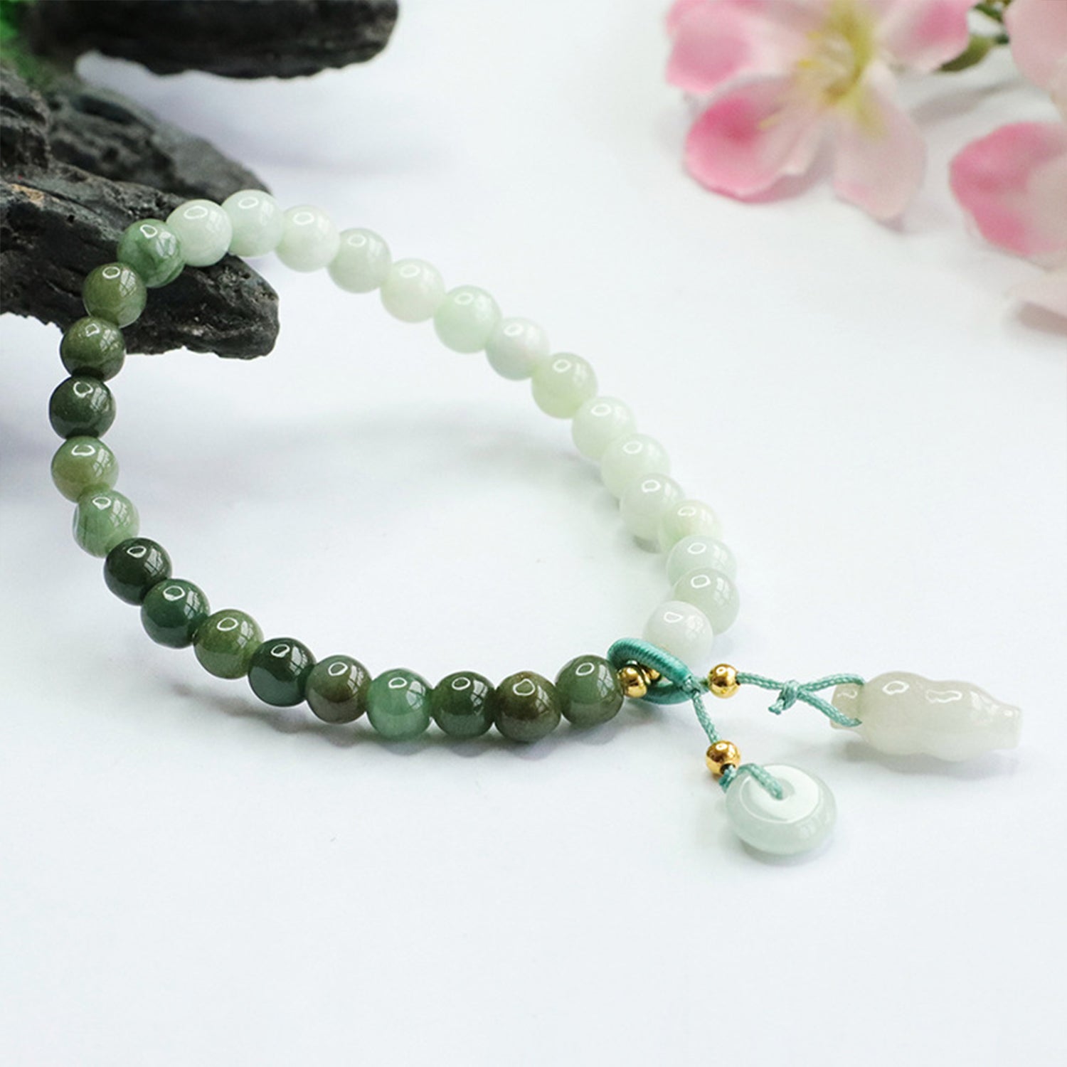 Bracelets for Men & Women - Handmade Stretchy Beaded Feng Shui Jewelry, Natural Stone Protection Gift Set