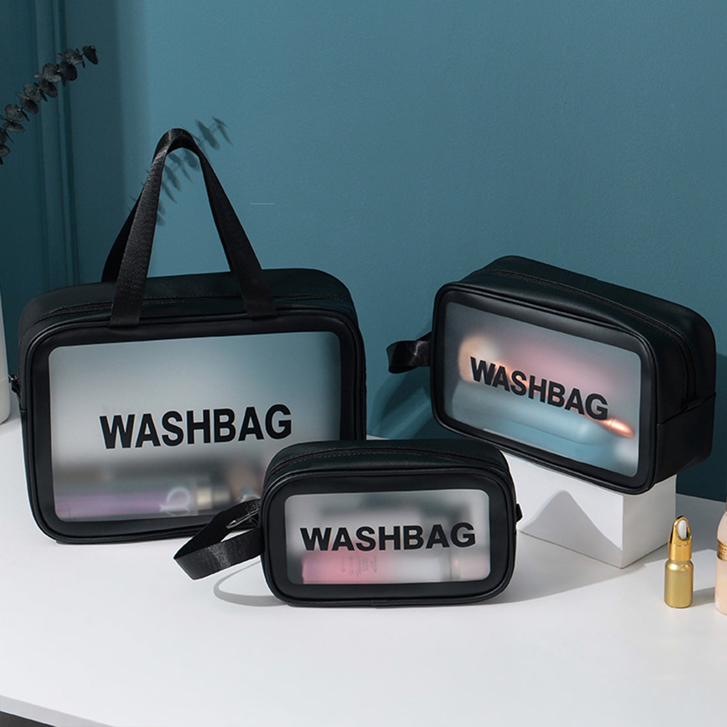 Makeup Bag Travel Cosmetic Bag Organizer Toiletry Bag Make Up Bags with Compartments for Women Girls