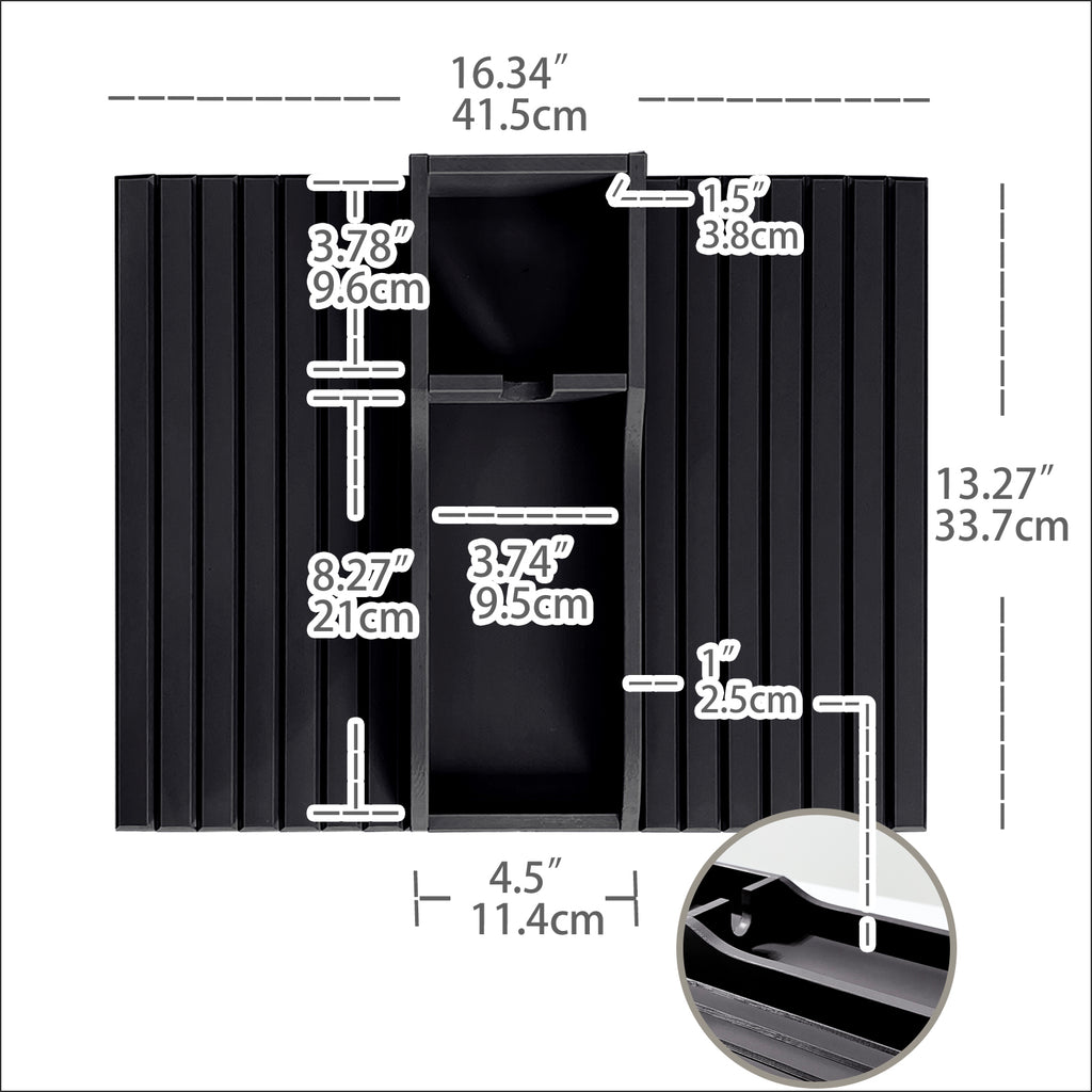 Bamboo Couch Cup Holder (Black)