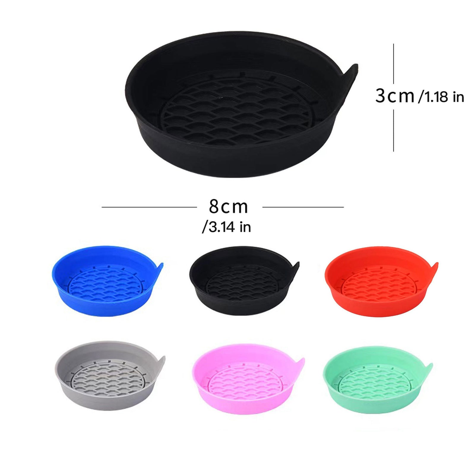 Silicone Car Cup Holder Coasters, 4 Pack Non-Slip Mat for Drink Placement, Universal Fit for Vehicle Cup Holders