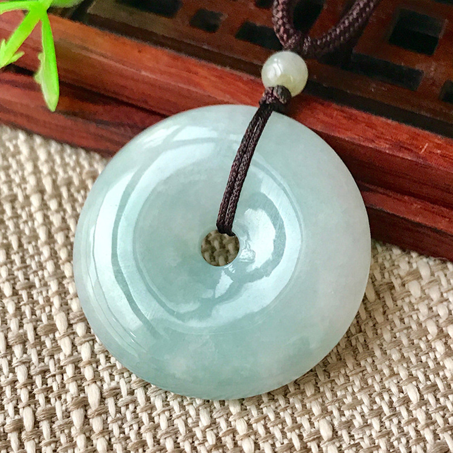 Ping An Buckle, Placket, Magnetic Buckle Brooch, Imitation Jade Tassel, Ancient Style Cheongsam