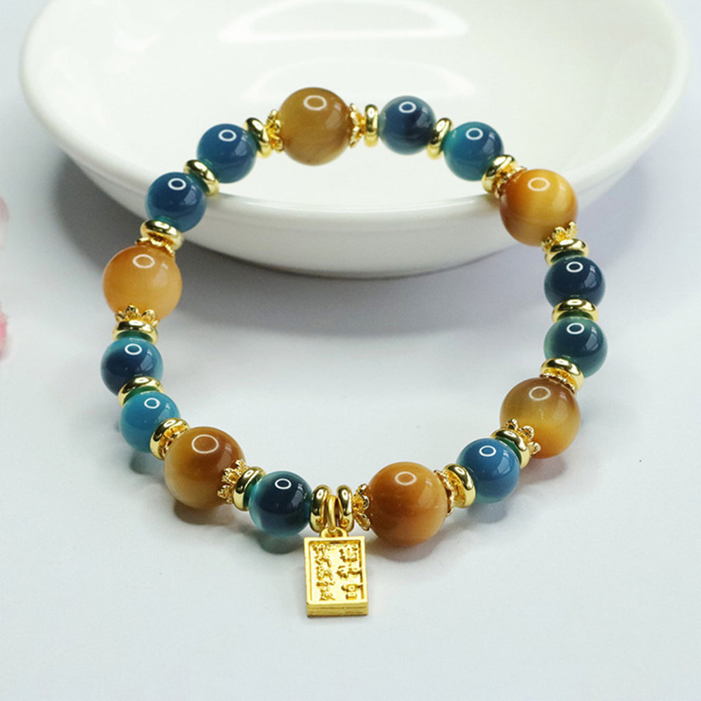 Bracelets for Men & Women - Handmade Stretchy Beaded Feng Shui Jewelry, Natural Stone Protection Gift Set