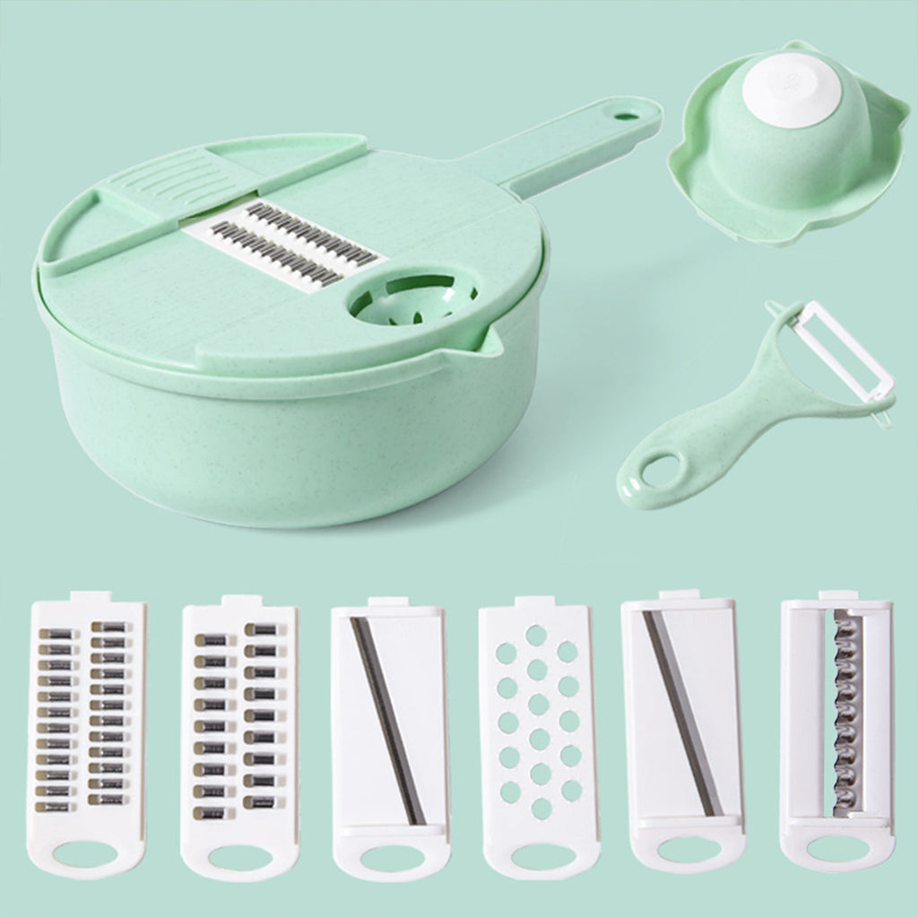 5 in 1 Mandoline Slicer for Kitchen, Vegetable Slicer Multi Blade Potato Chip, Veggie shredder, Vegetable Cutter