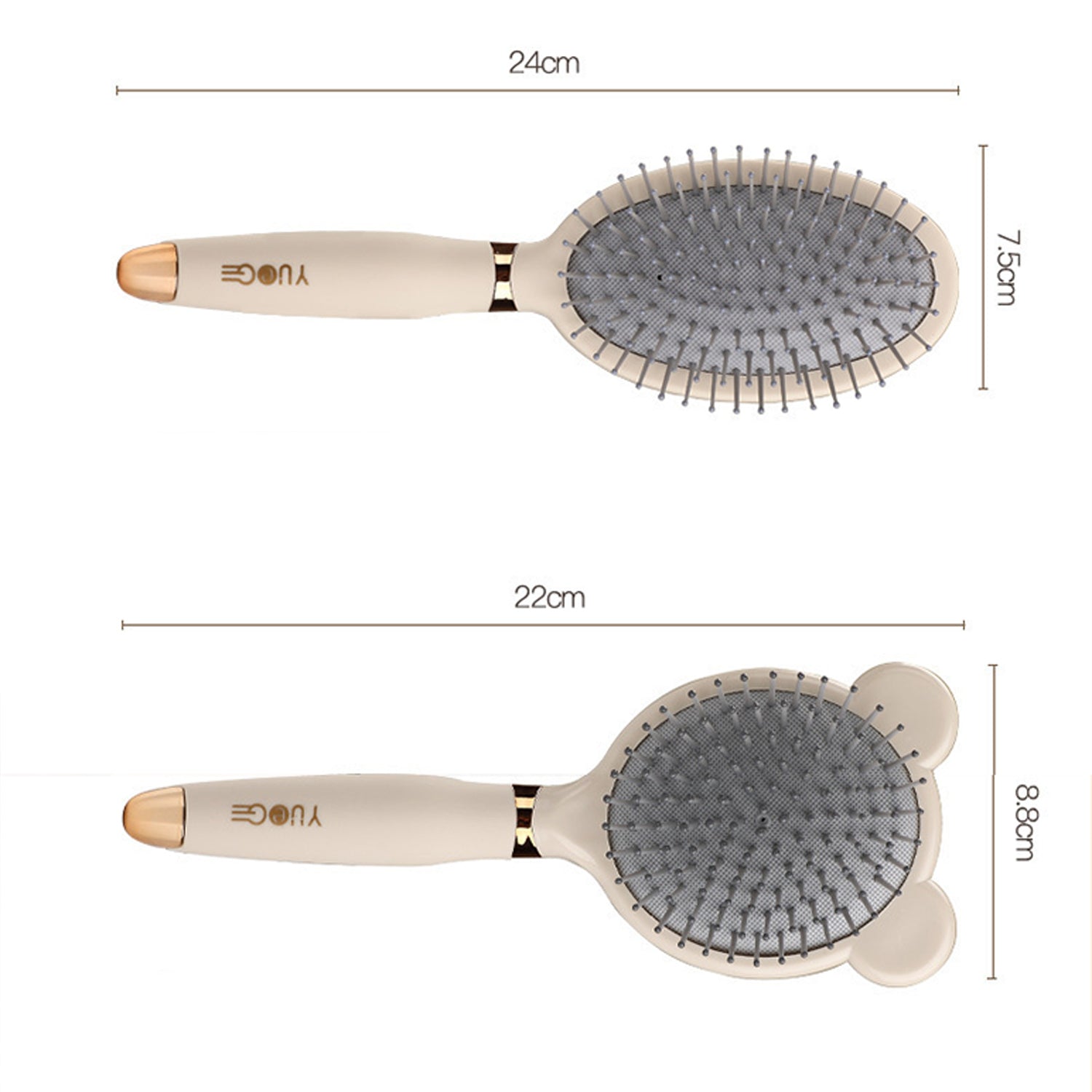 Hair Brush Boar Bristle Hairbrush for Thick Curly Thin Long Short Wet or Dry Hair Adds Shine and Makes Hair Smooth, Best Paddle Hair Brush for Men Women Kids