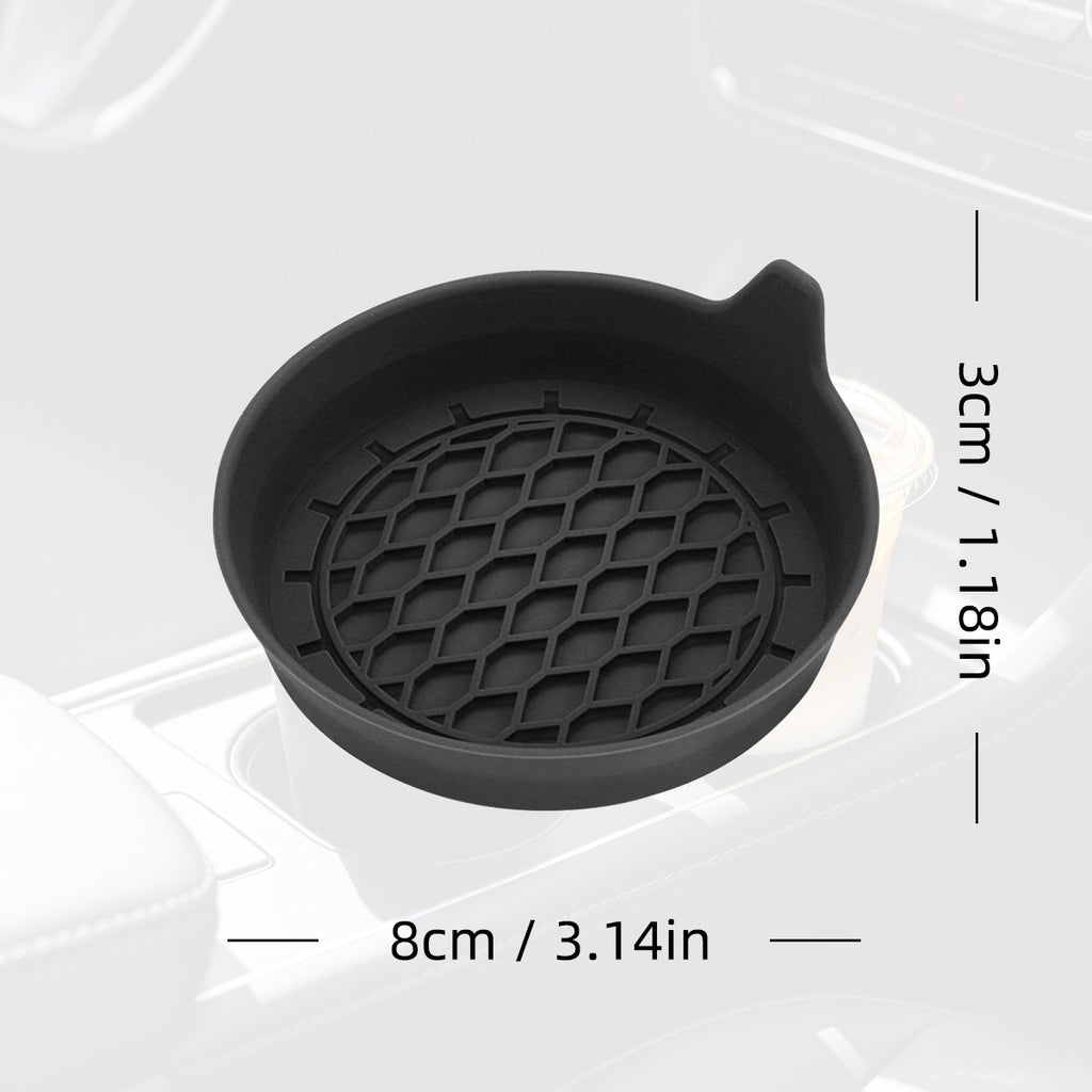 Silicone Car Cup Holder Coasters, 4 Pack Non-Slip Mat for Drink Placement, Universal Fit for Vehicle Cup Holders